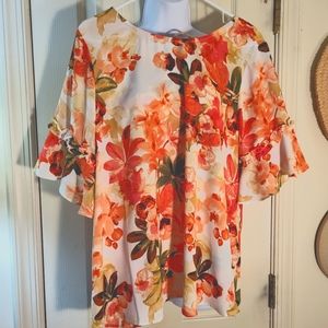 14/16 Est. 1946 Chiffon Blouse Tropical